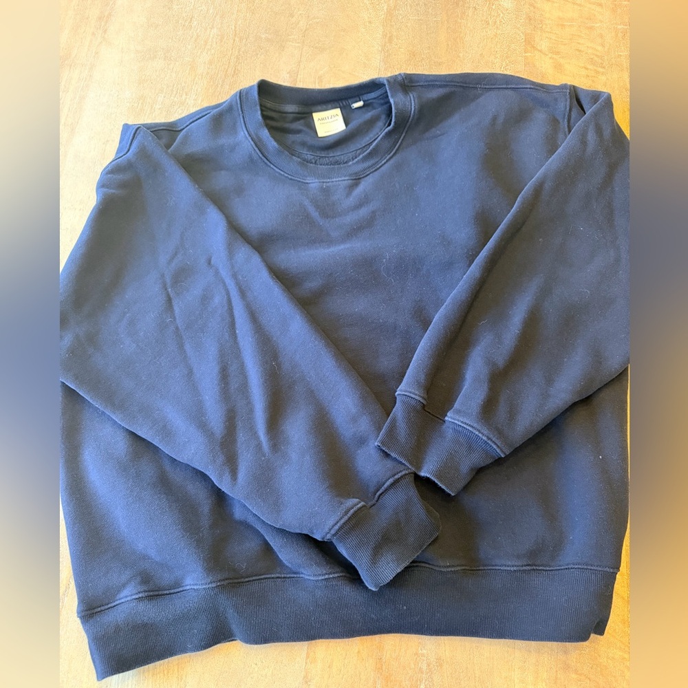 Aritzia Navy Crewneck Sweatshirt